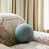 Gotain sculptural sphere cushion boucle- Petrol