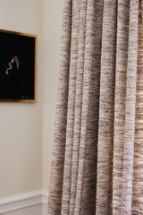 Tweed Bouclé curtain - Brown