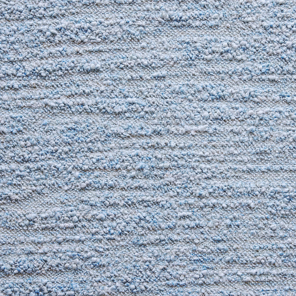 Tweed Bouclé curtain fabric sample – Light blue