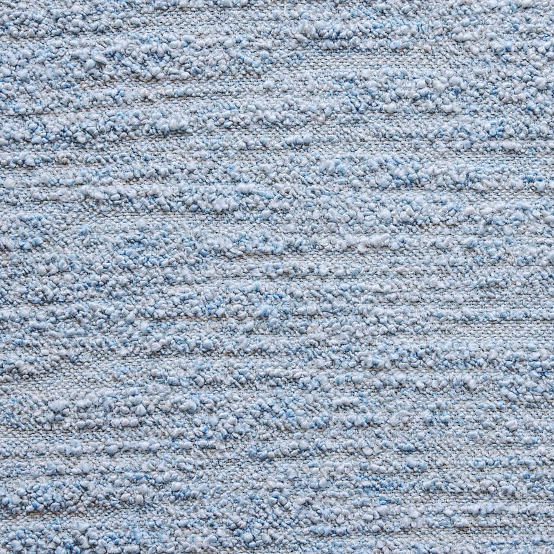 Tweed Bouclé curtain fabric sample – Light blue