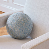 Gotain sculptural sphere cushion tweed boucle- Light blue