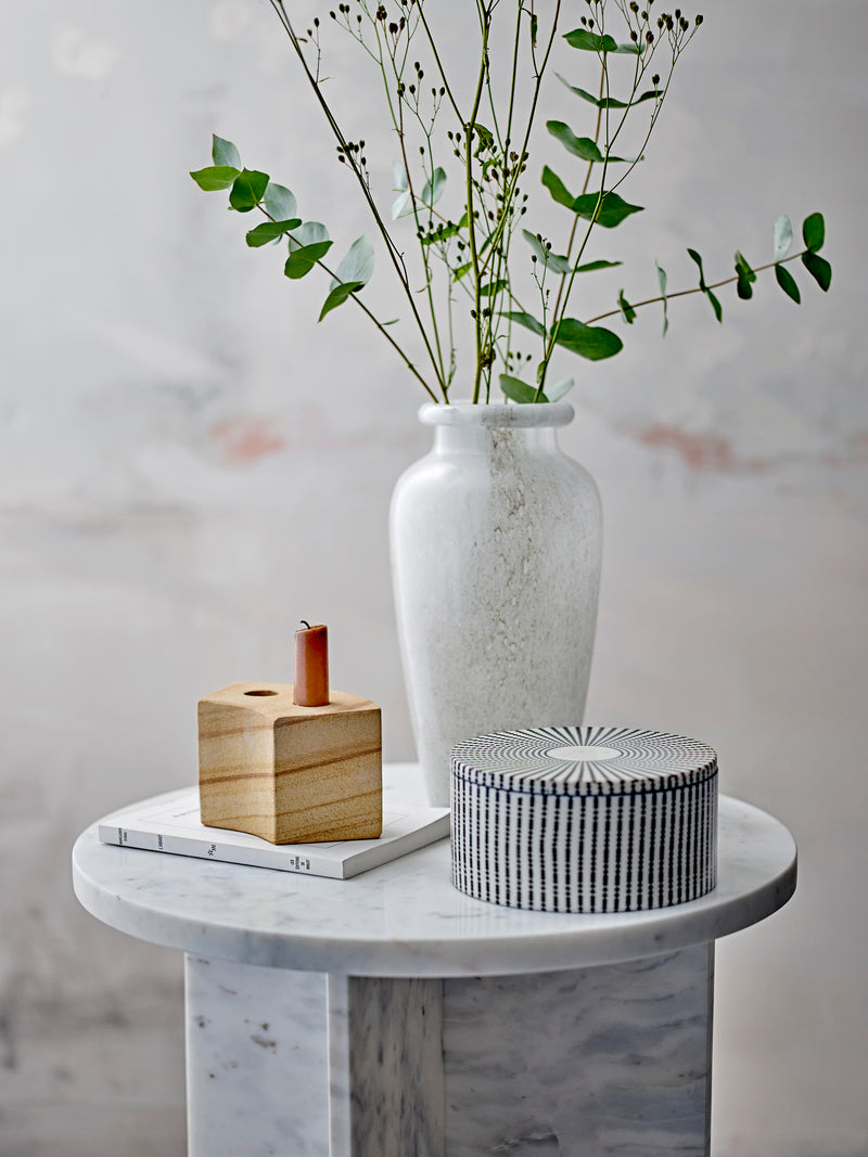 Janina side table, White Marble