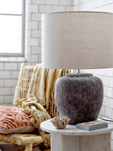 Janina side table, White Marble