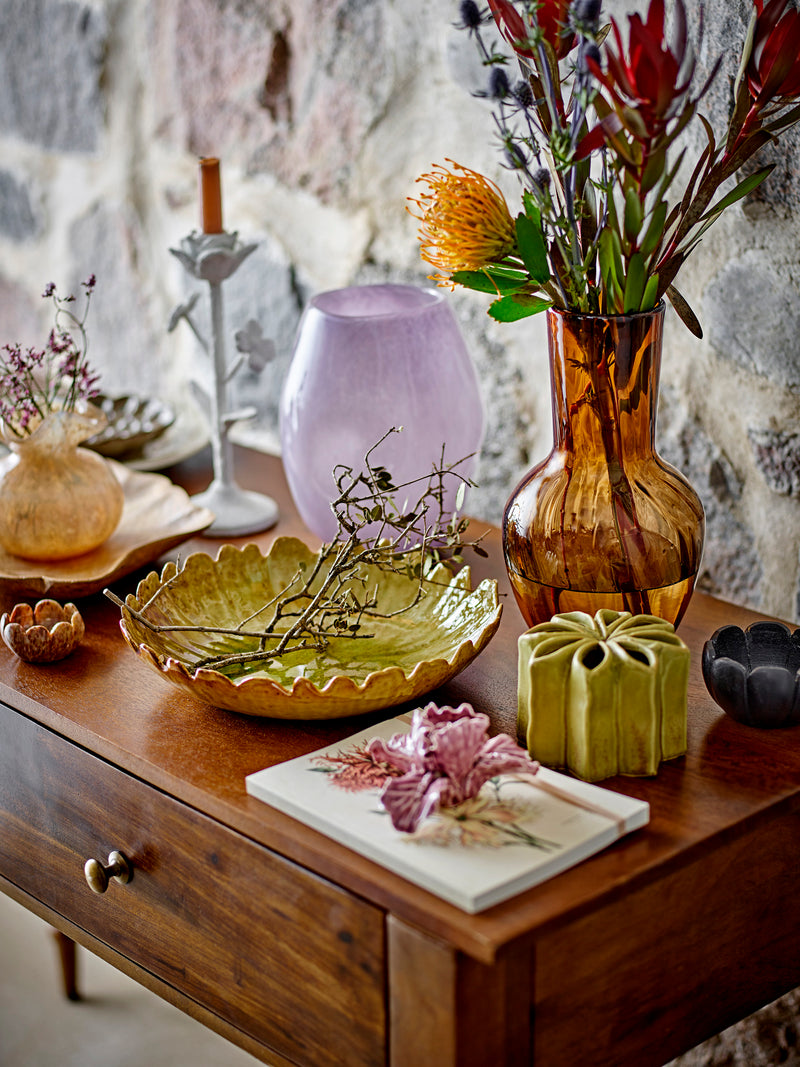 Matino glazed stoneware serving bowl