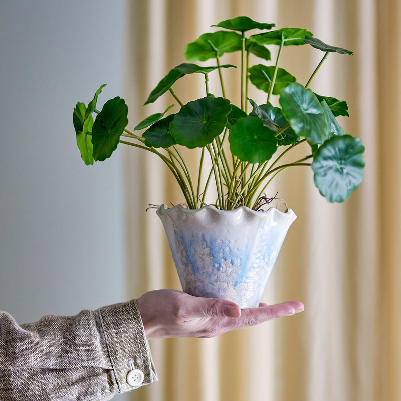 Bertha stoneware flower pot