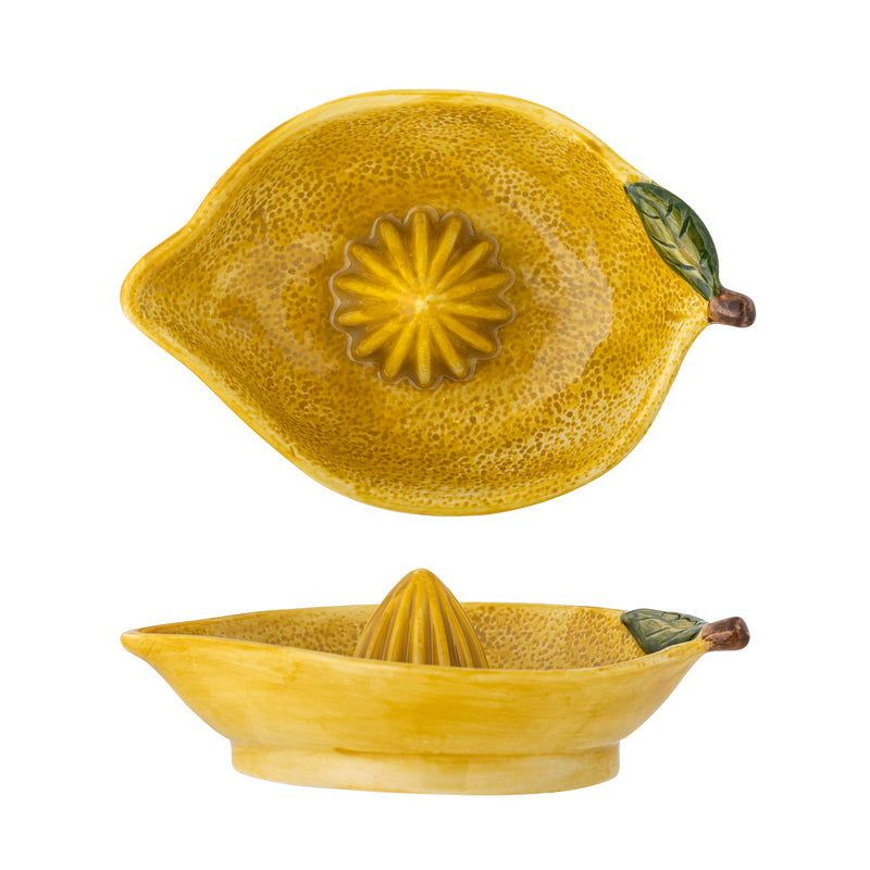 Limone lemon stoneware juicer