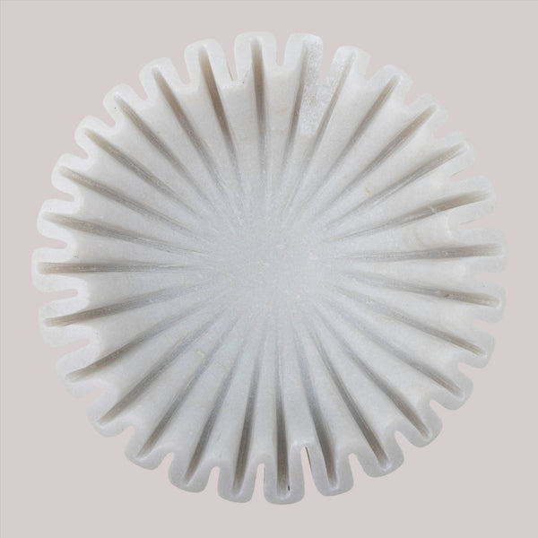 Harmonia marble bowl, white