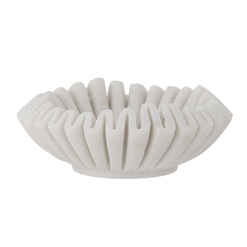 Harmonia marble bowl, white