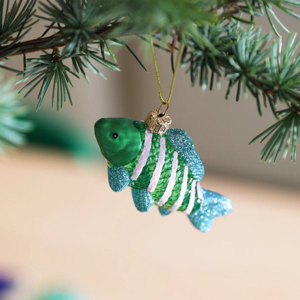 Guppy tree ornament, green