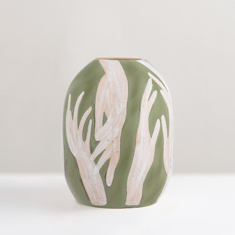 Adalena stoneware vase