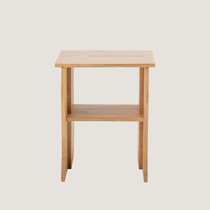 Bark side table, Rubberwood