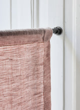 Sheer Linen café curtain - Pink