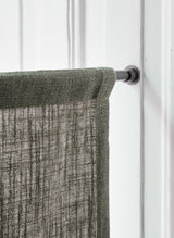 Linen café curtain - Khaki