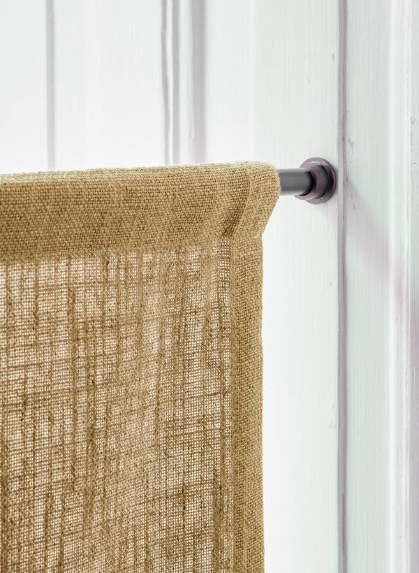 Linen café curtain - Mustard