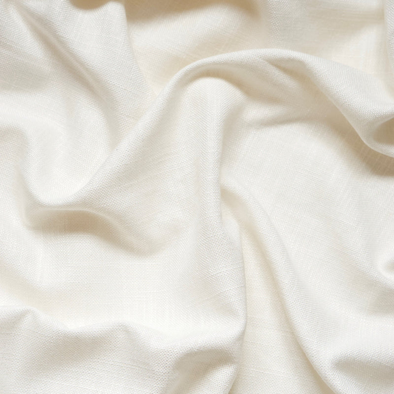 Linen Wave Ruffle Café Curtain - Off White