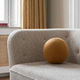 Gotain sculptural sphere cushion - Mustard