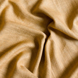 Linen Wave Ruffle Café Curtain - Mustard