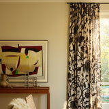 Gotnoir linen curtain - Sand/Petrol