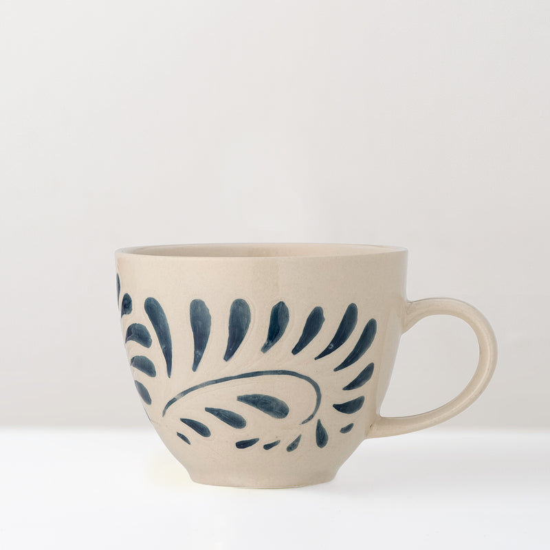 Heikki hand painted glazed stoneware mug