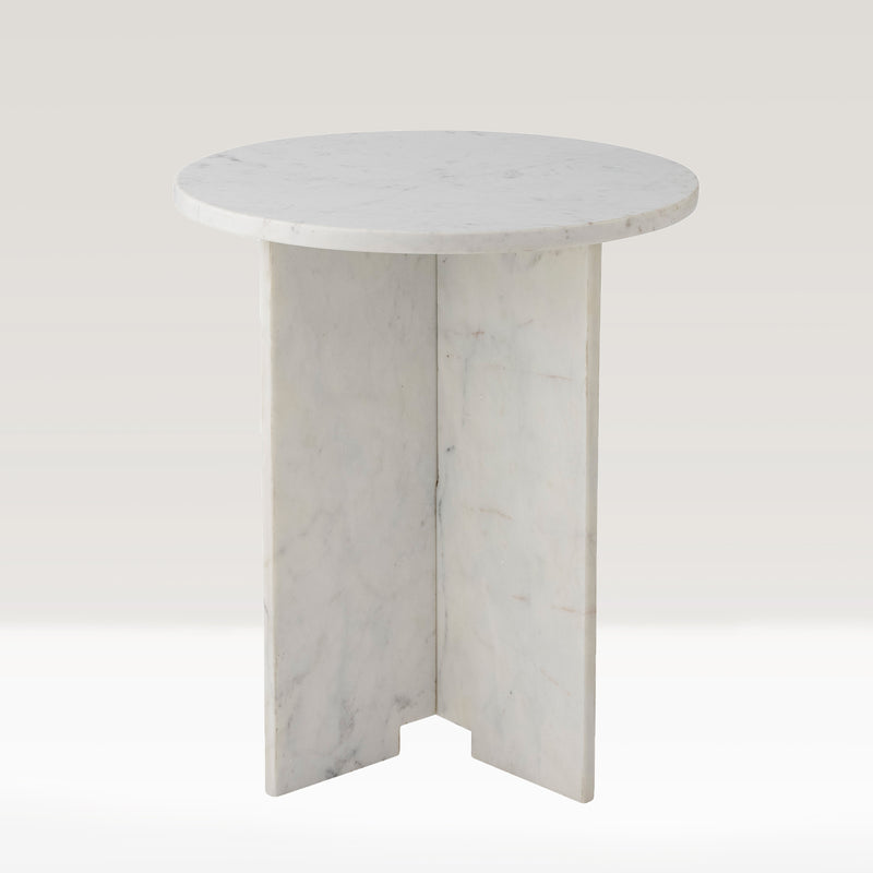 Janina side table, White Marble