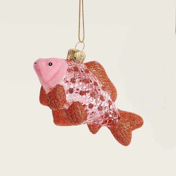 Guppy tree ornament, pink