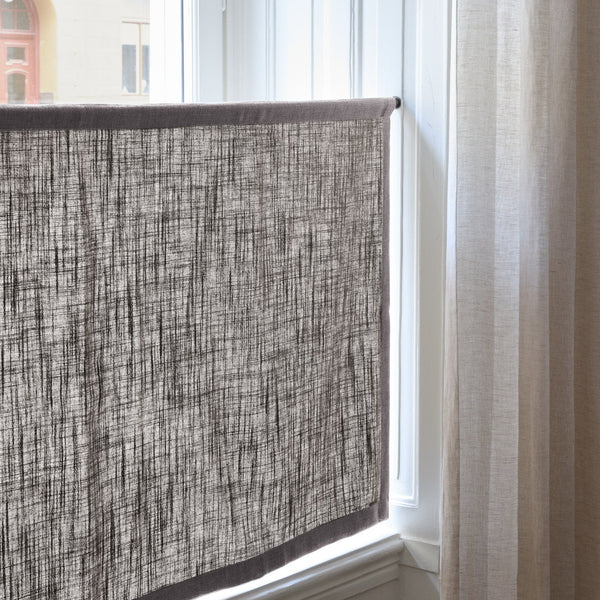 Linen café curtain - Grey
