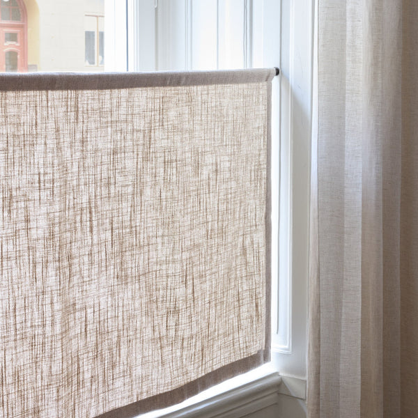 Linen café curtain - Sand