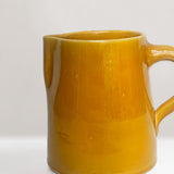 Moroccan handmade yellow glazed jug