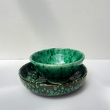 Moroccan handmade sea green pasta bowl