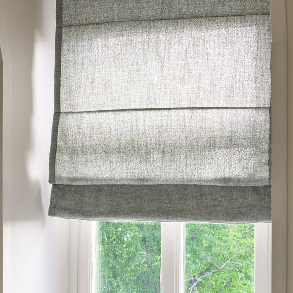 Bouclé Roman Blinds - Grey