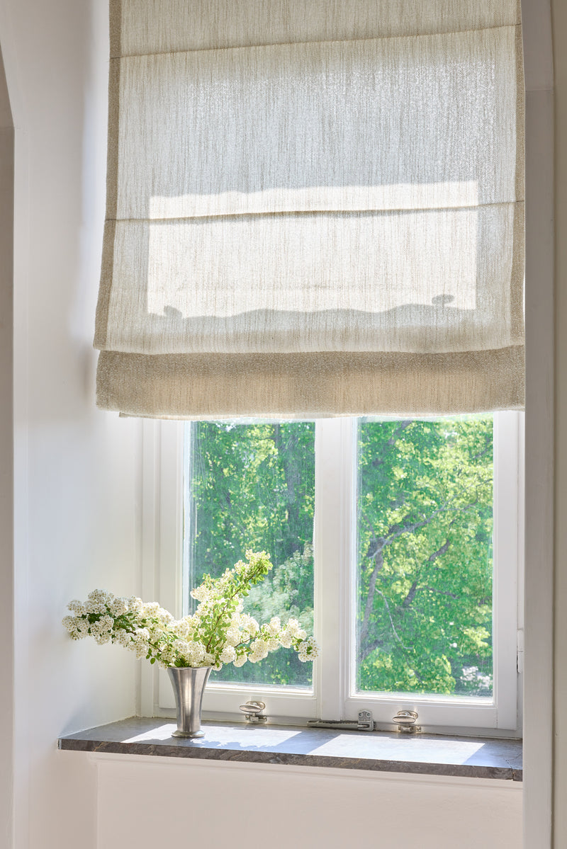 Bouclé Roman Blinds - Off White