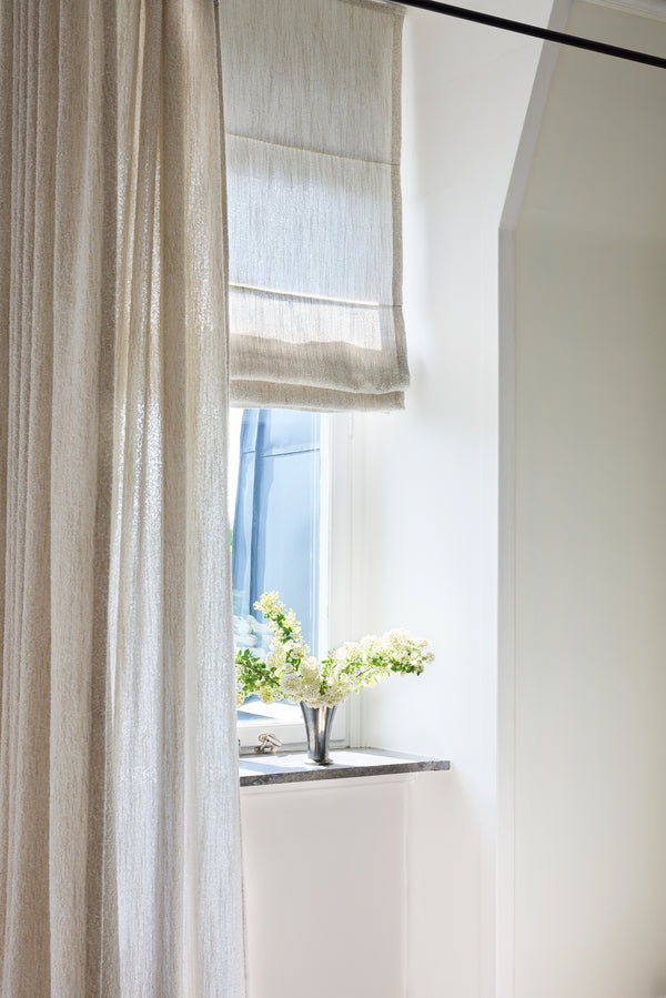 Bouclé Roman Blinds - Off White