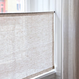 Sheer Linen café curtain - Sand