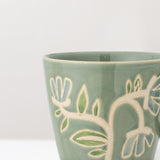 Tangier hand painted glazed stoneware mug