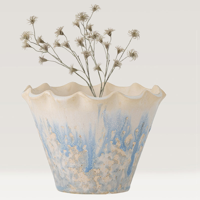 Bertha stoneware flower pot