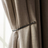 Metal curtain tie - chrome