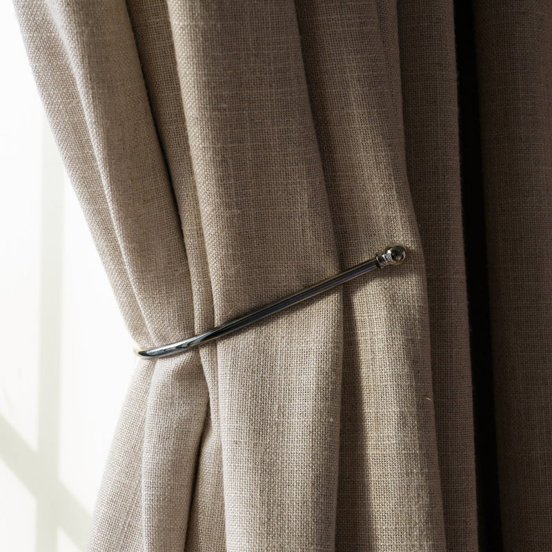 Metal curtain tie - chrome