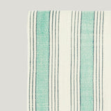 Linn Stripe kitchen tea towel, Sage and Forest green