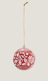 Jul hand-painted red bauble