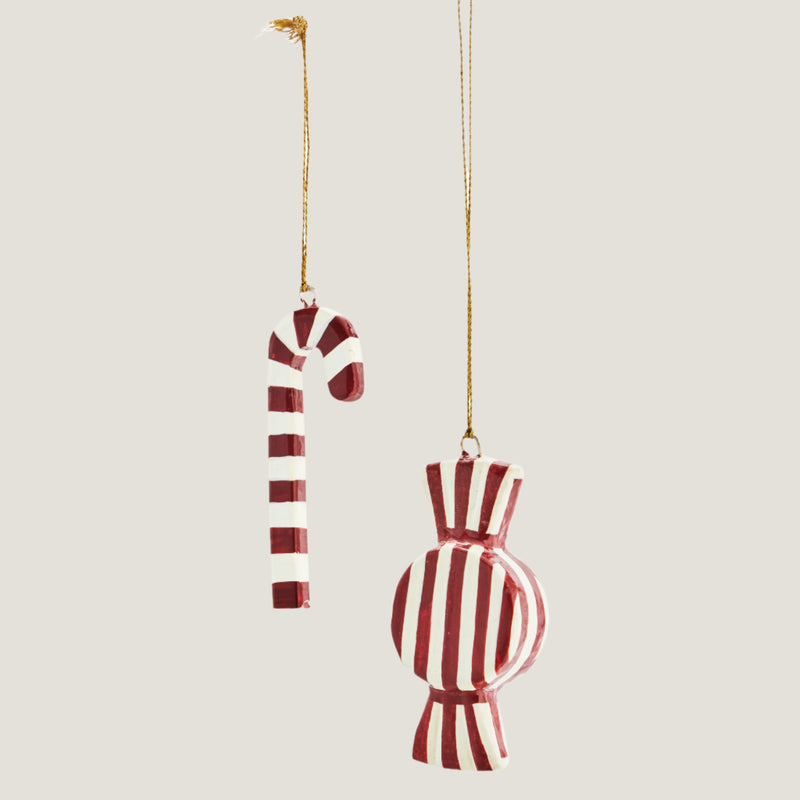 Godis hand-painted ornaments - set of 2