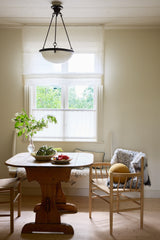 Sheer linen roman blind - off-white